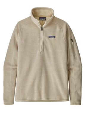 Patagonia Women's Better Sweater 1/4-Zip In Oyster White Size Medium